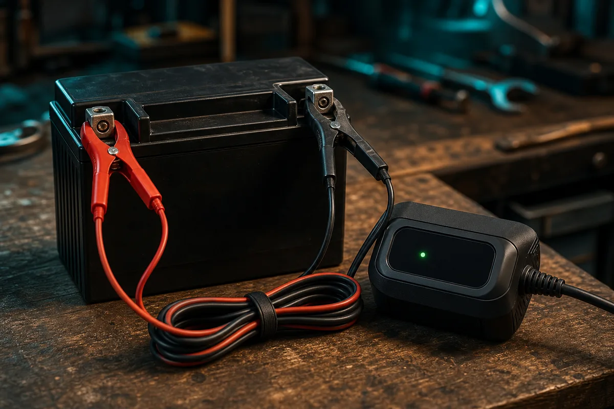 Recharger une batterie de moto : chargeur, temps, hivernage